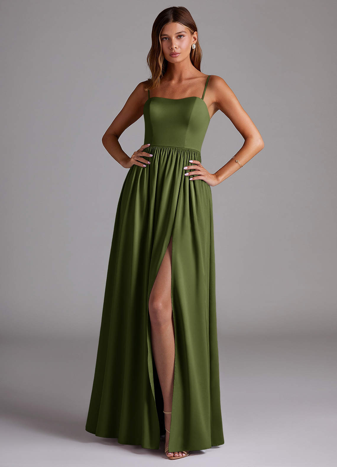 elyessen Calianna Black A-Line Off the Shoulder Stretch Satin Convertible Dress 2