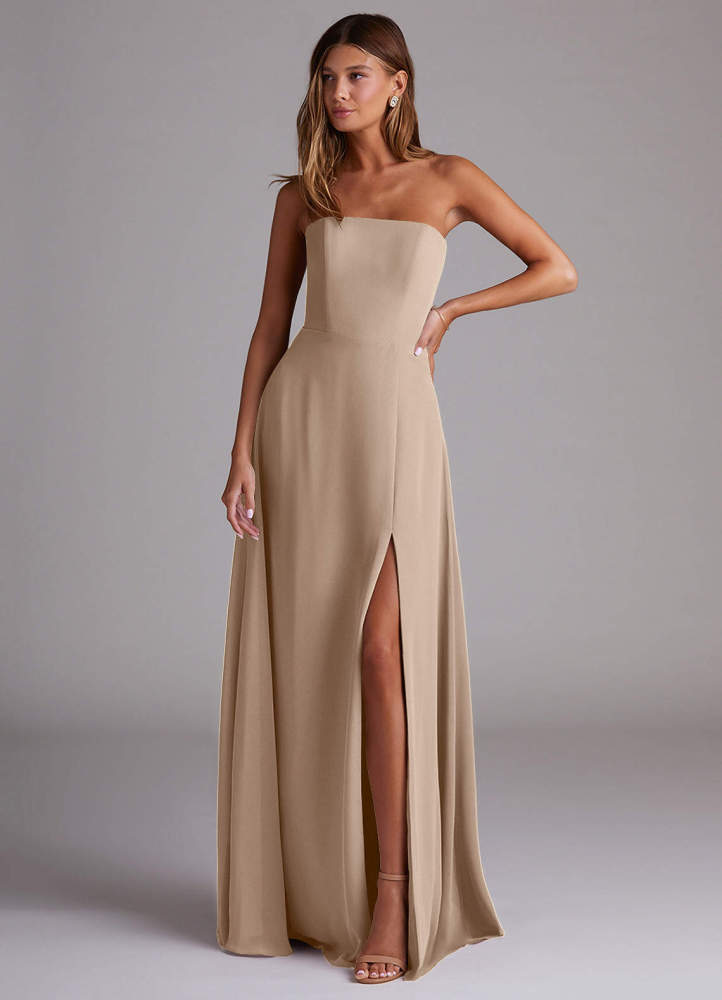 elyessen Wren Black A-Line Side Slit Chiffon Convertible Dress 7