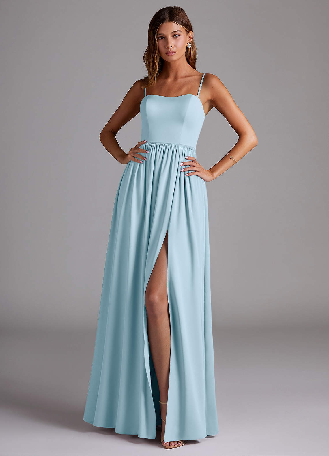 elyessen Calianna Black A-Line Off the Shoulder Stretch Satin Convertible Dress 2