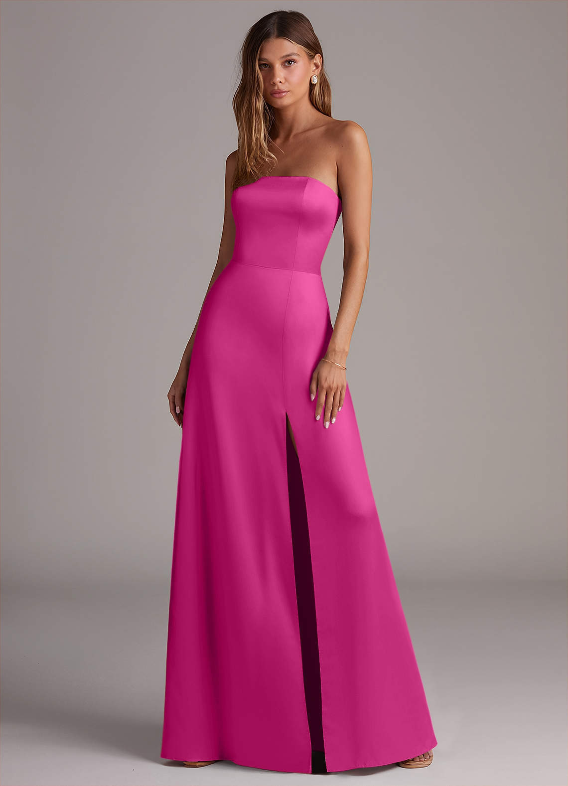 elyessen Wren Black A-Line Strapless Stretch Satin Convertible Dress 4