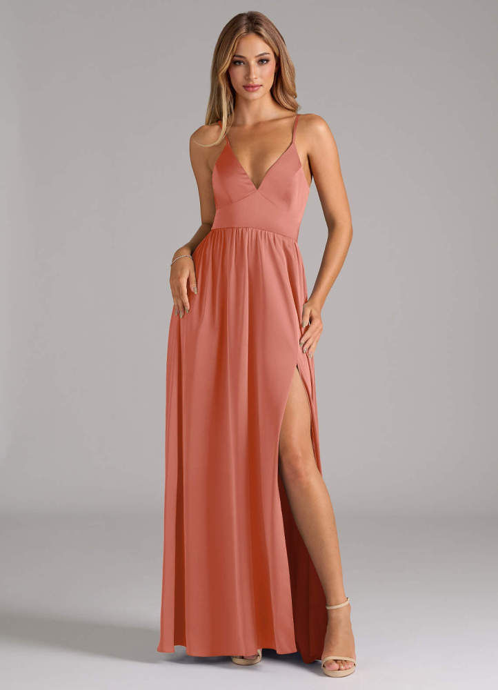 elyessen Aaida Dusty Sage A-Line Corset Stretch Satin Dress 4