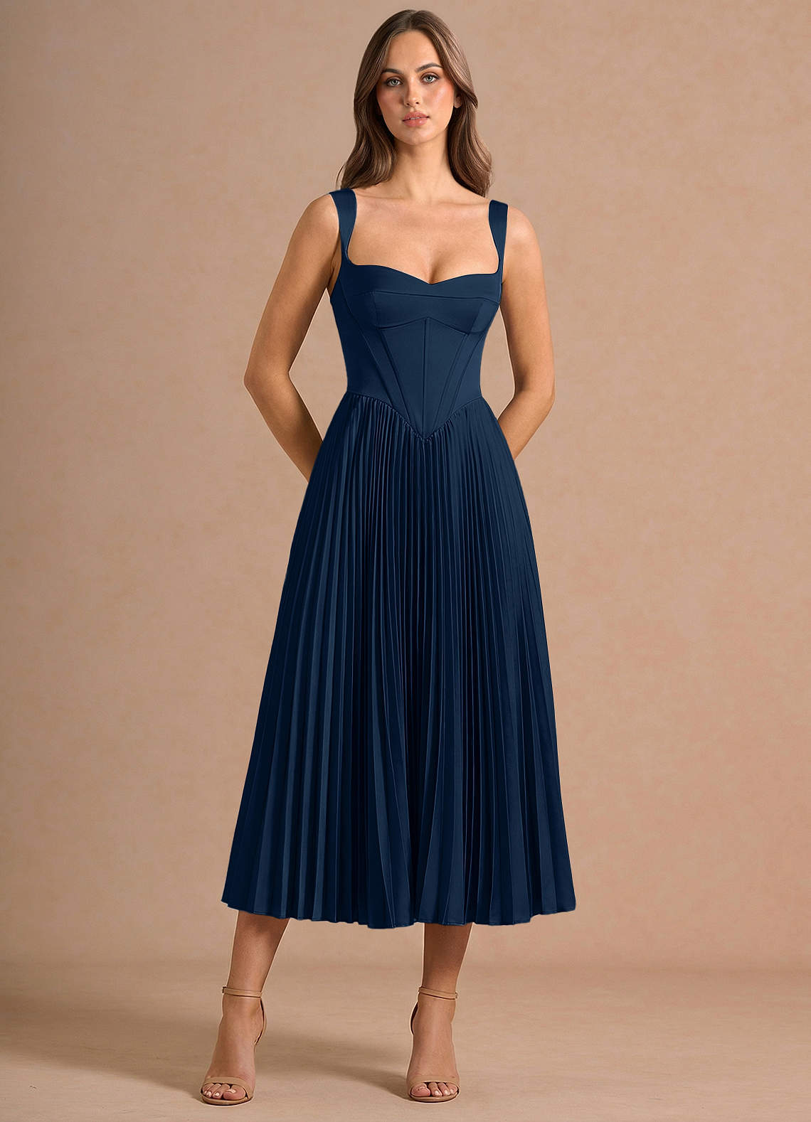Avenelle Olive Mid Dress