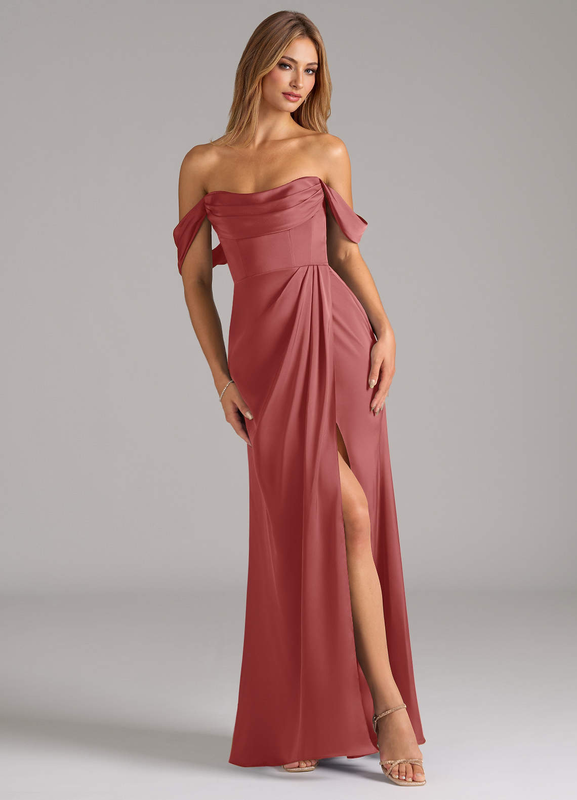 elyessen Johana Black Mermaid Off the Shoulder Stretch Satin Convertible Dress 4