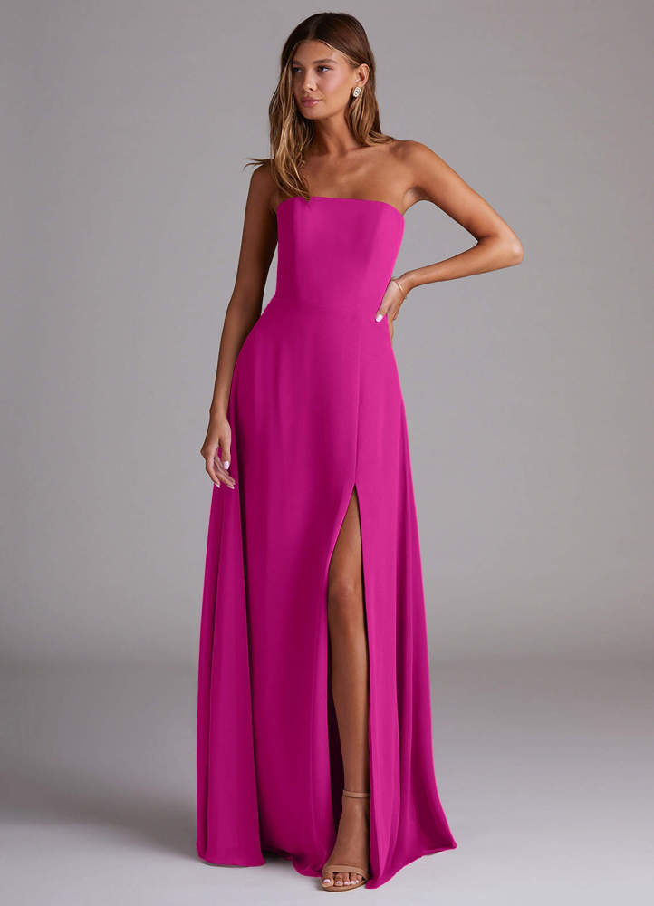 elyessen Wren Black A-Line Side Slit Chiffon Convertible Dress 4