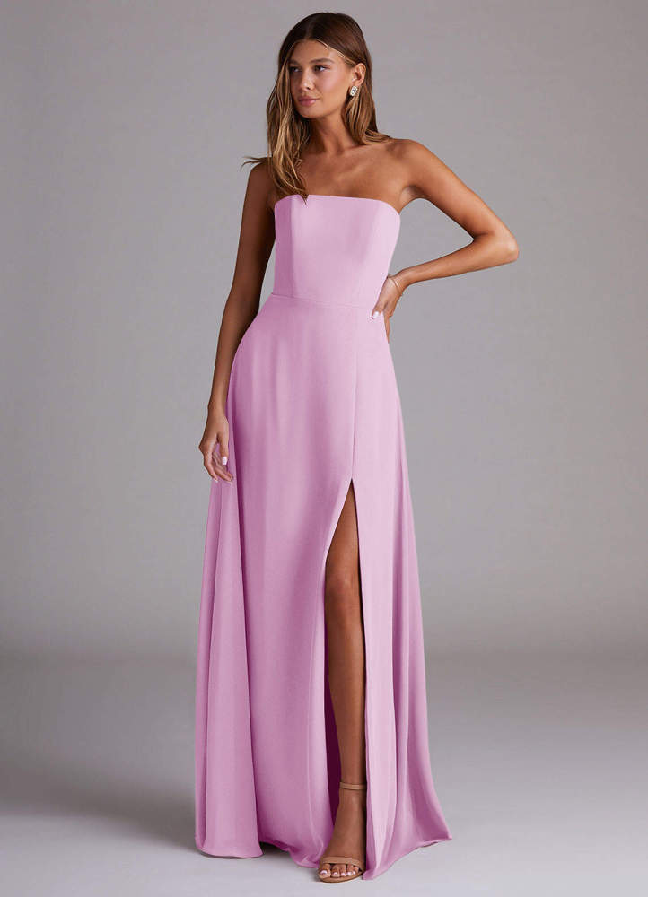 elyessen Wren Black A-Line Side Slit Chiffon Convertible Dress 4