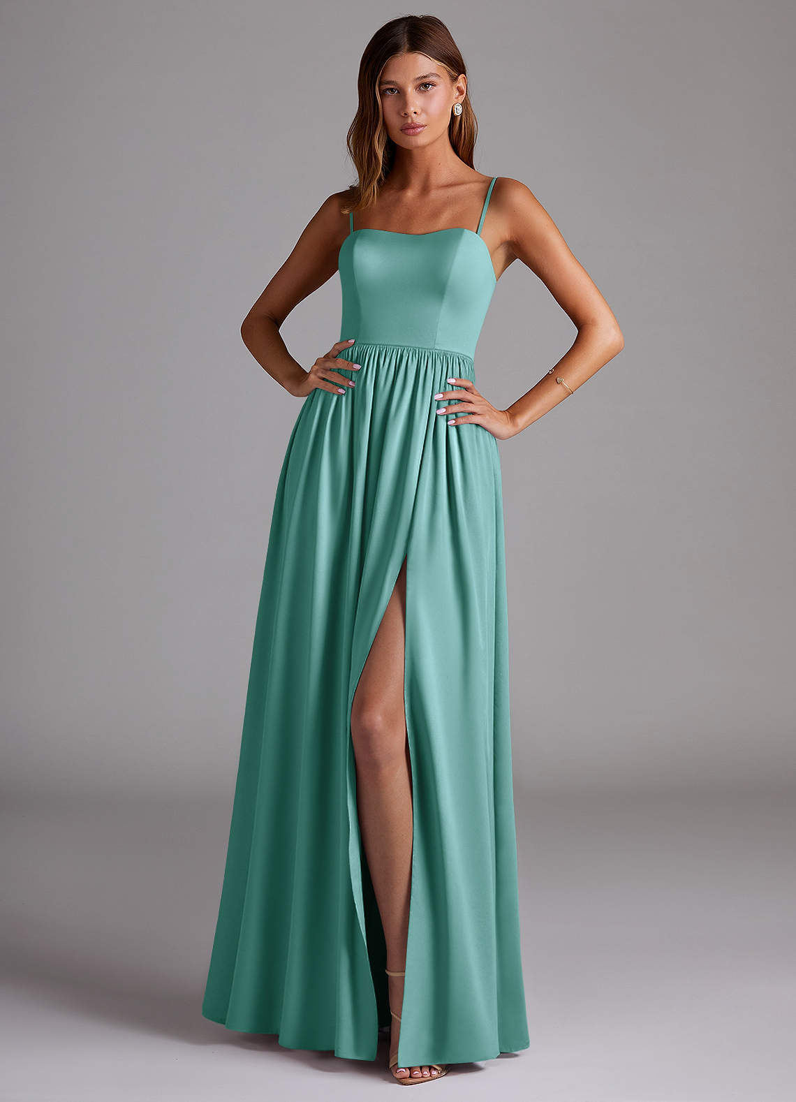 elyessen Calianna Black A-Line Off the Shoulder Stretch Satin Convertible Dress 7