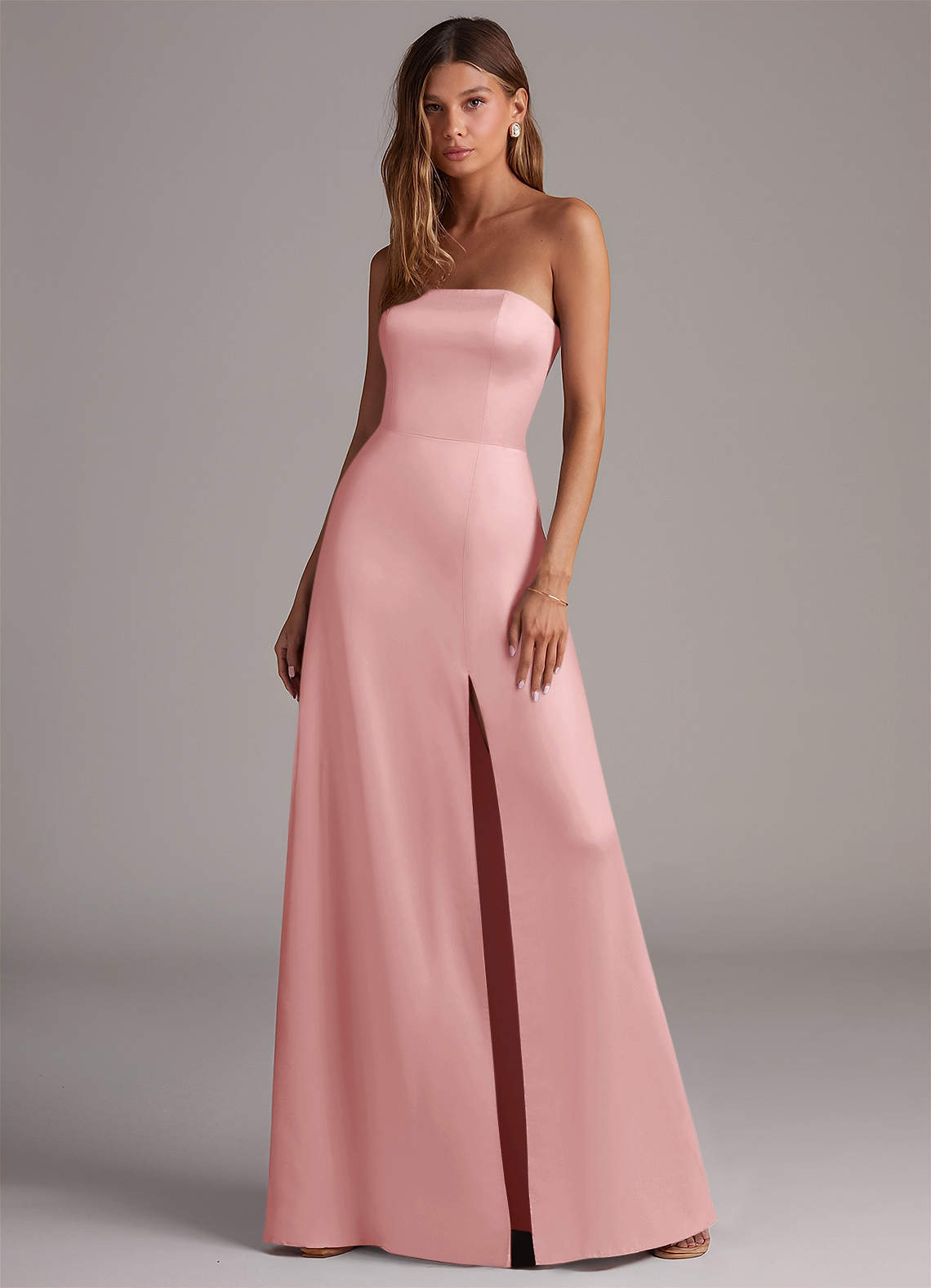 elyessen Wren Black A-Line Strapless Stretch Satin Convertible Dress 4