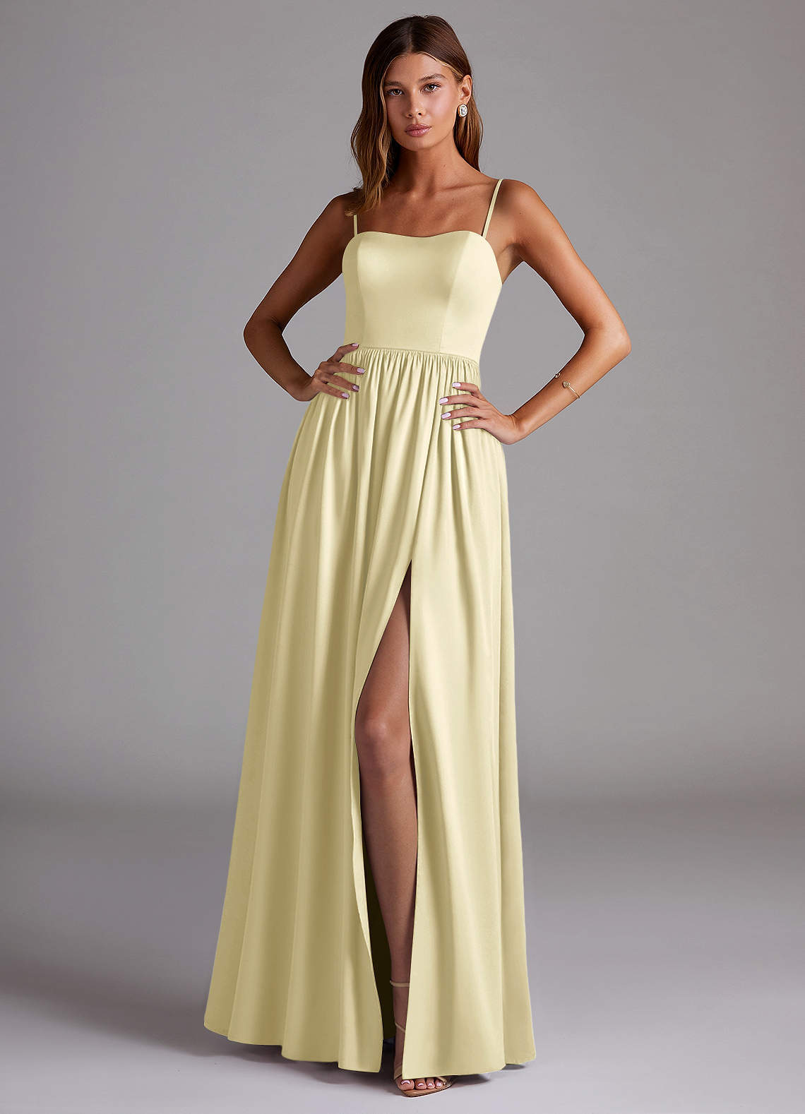 elyessen Calianna Black A-Line Off the Shoulder Stretch Satin Convertible Dress 6