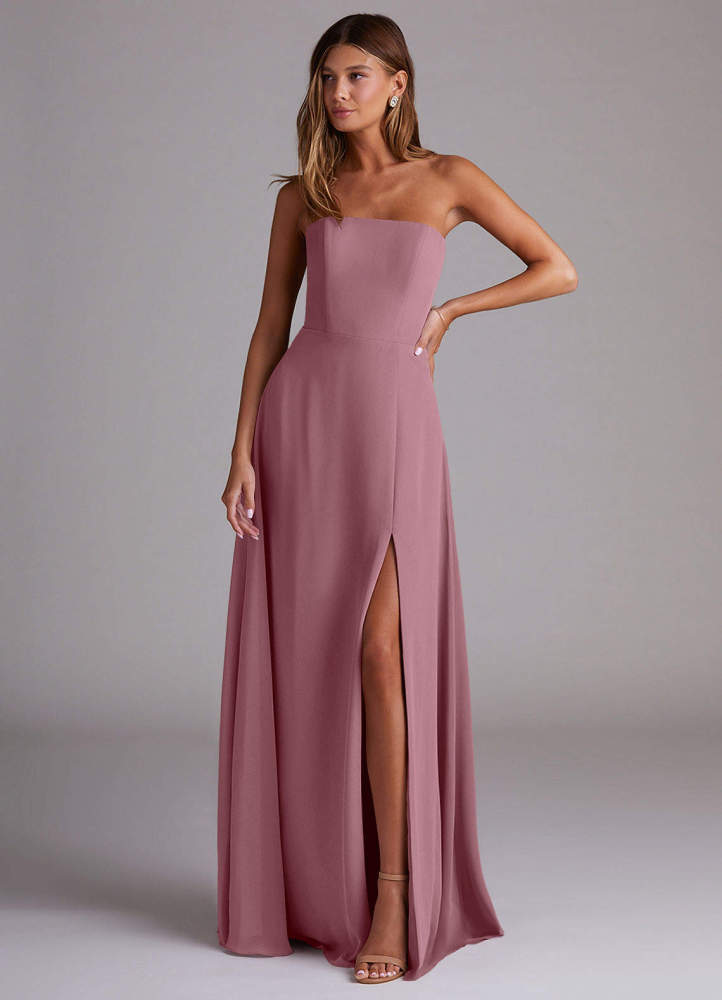 elyessen Wren Black A-Line Side Slit Chiffon Convertible Dress 5