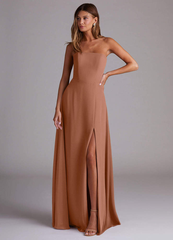 elyessen Wren Black A-Line Side Slit Chiffon Convertible Dress 7