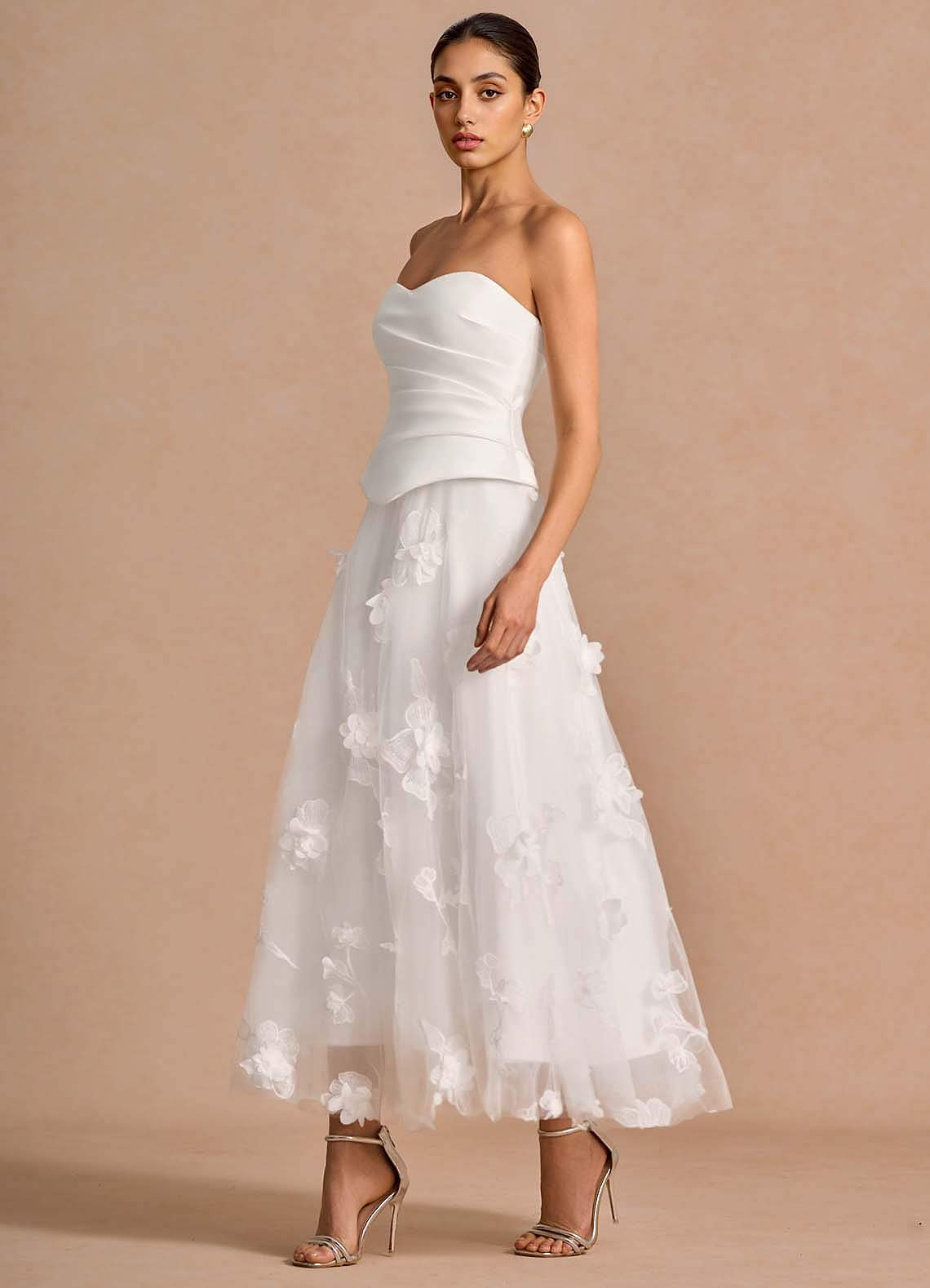 Jovette White Alabaster Maxi Dress