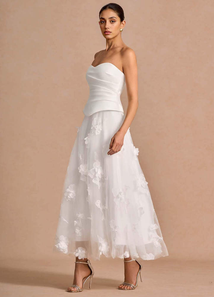 Jovette White Alabaster Maxi Dress