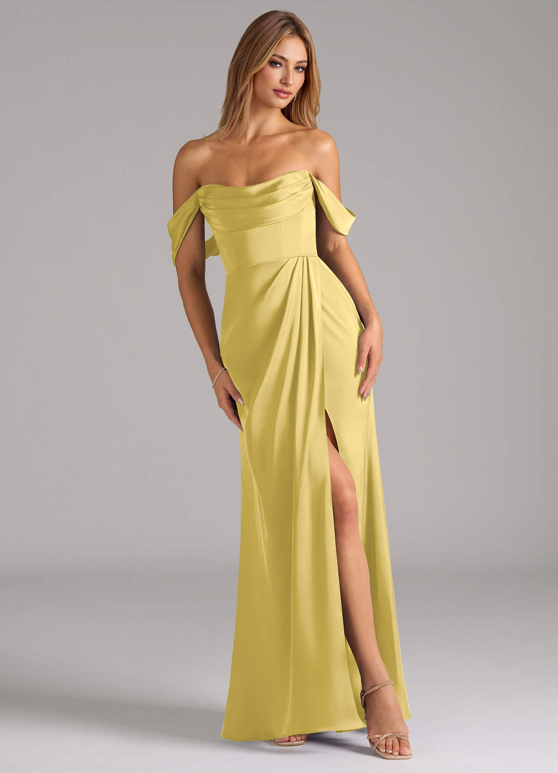 elyessen Johana Black Mermaid Off the Shoulder Stretch Satin Convertible Dress 7