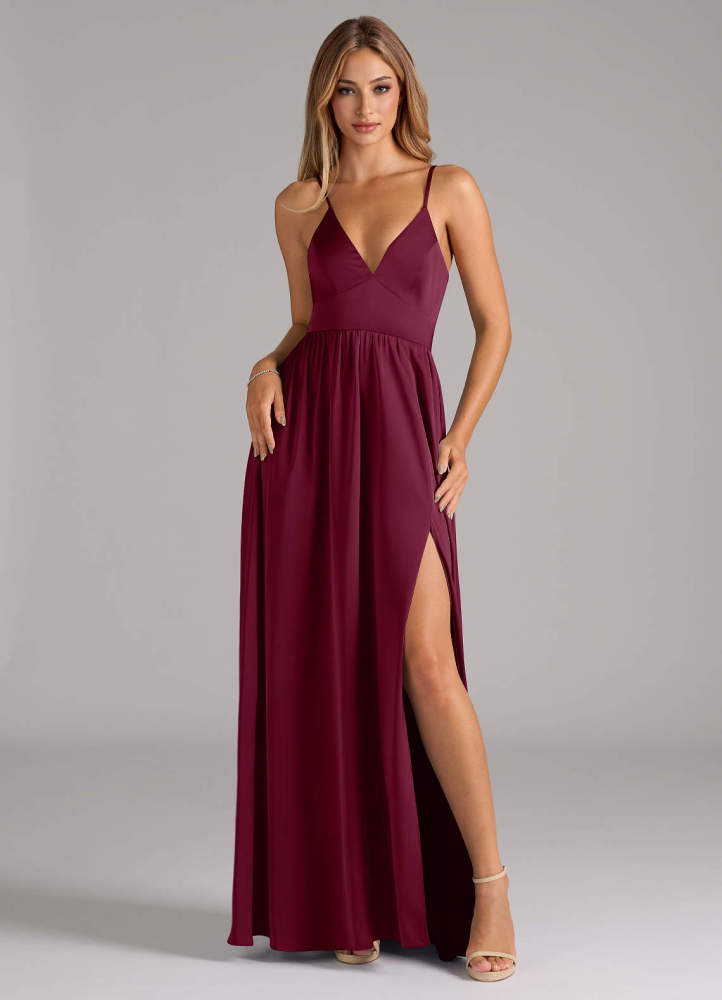 elyessen Aaida Dusty Sage A-Line Corset Stretch Satin Dress 5