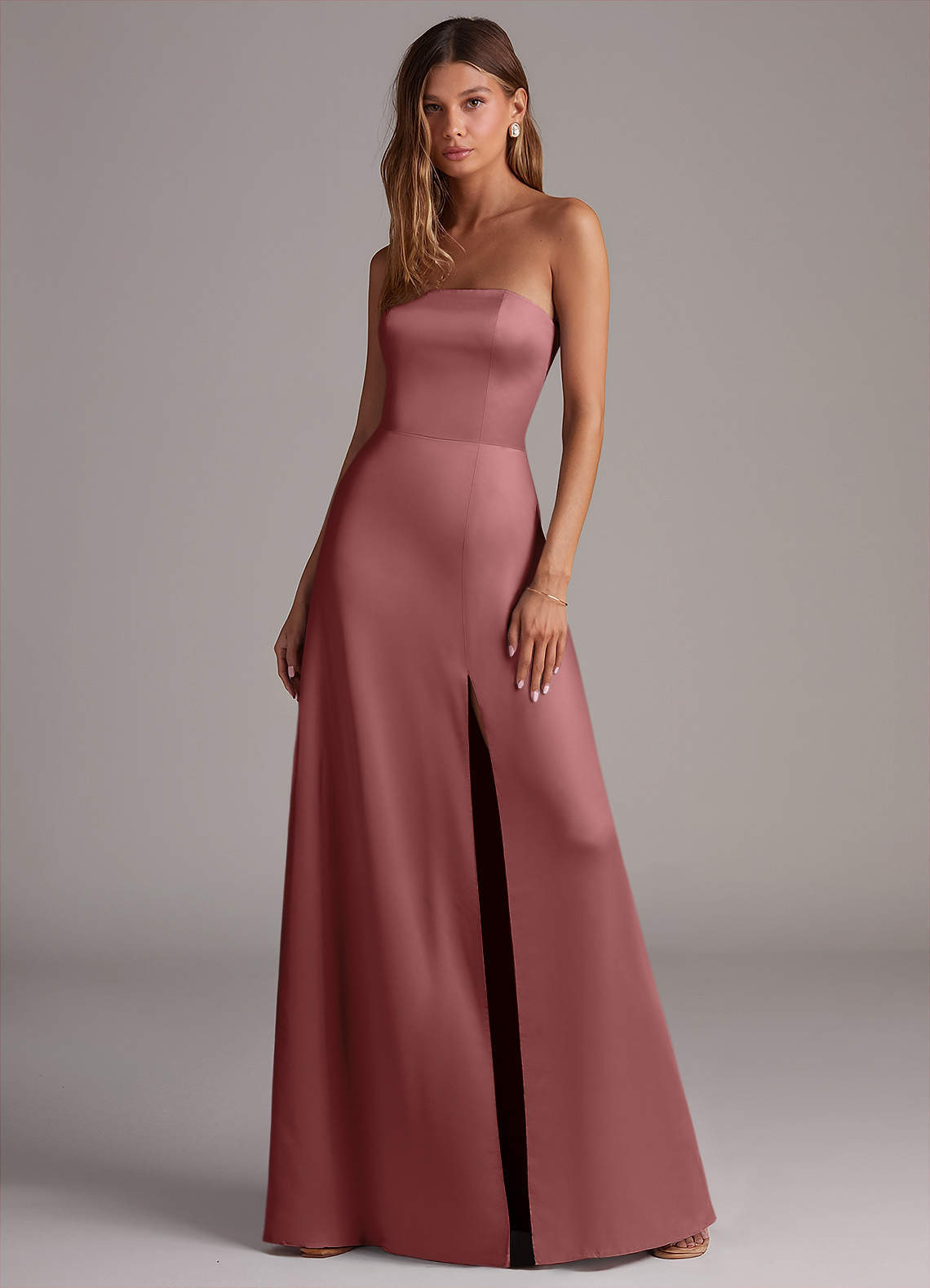 elyessen Wren Black A-Line Strapless Stretch Satin Convertible Dress 5