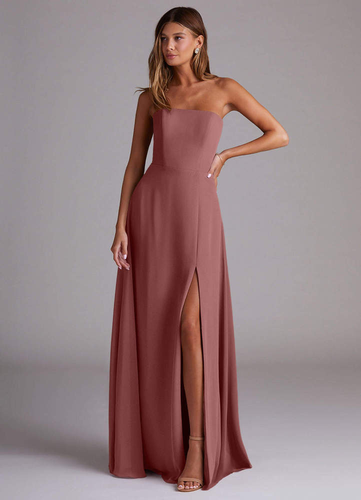 elyessen Wren Black A-Line Side Slit Chiffon Convertible Dress 5