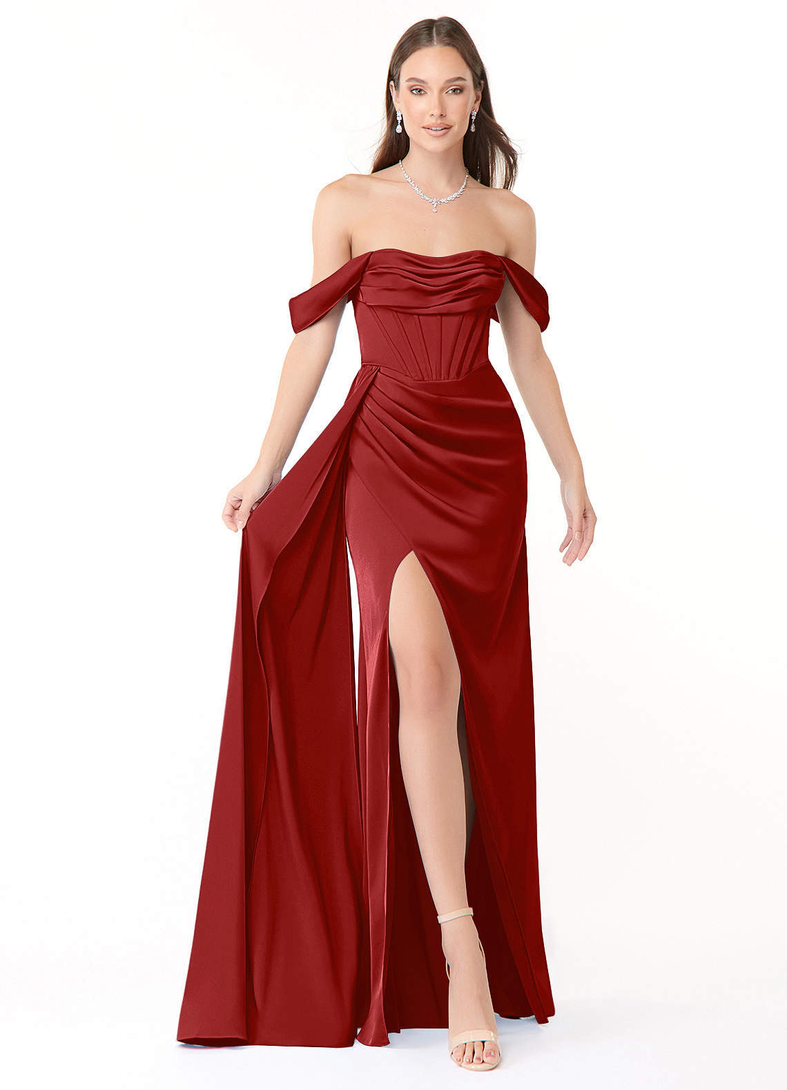 elyessen Amyra Black Mermaid Off the Shoulder Stretch Satin Convertible Dress 6