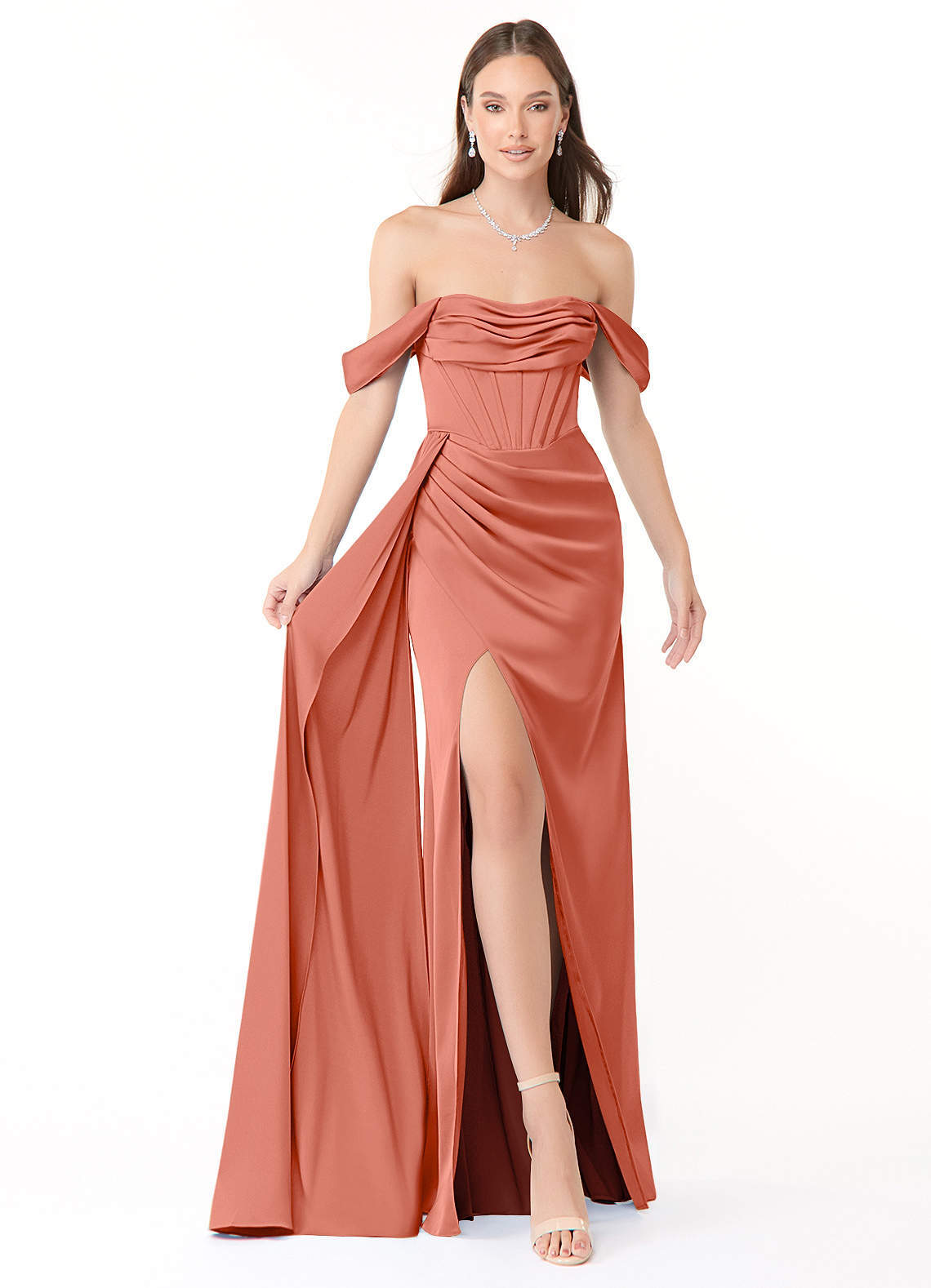 elyessen Amyra Black Mermaid Off the Shoulder Stretch Satin Convertible Dress 4