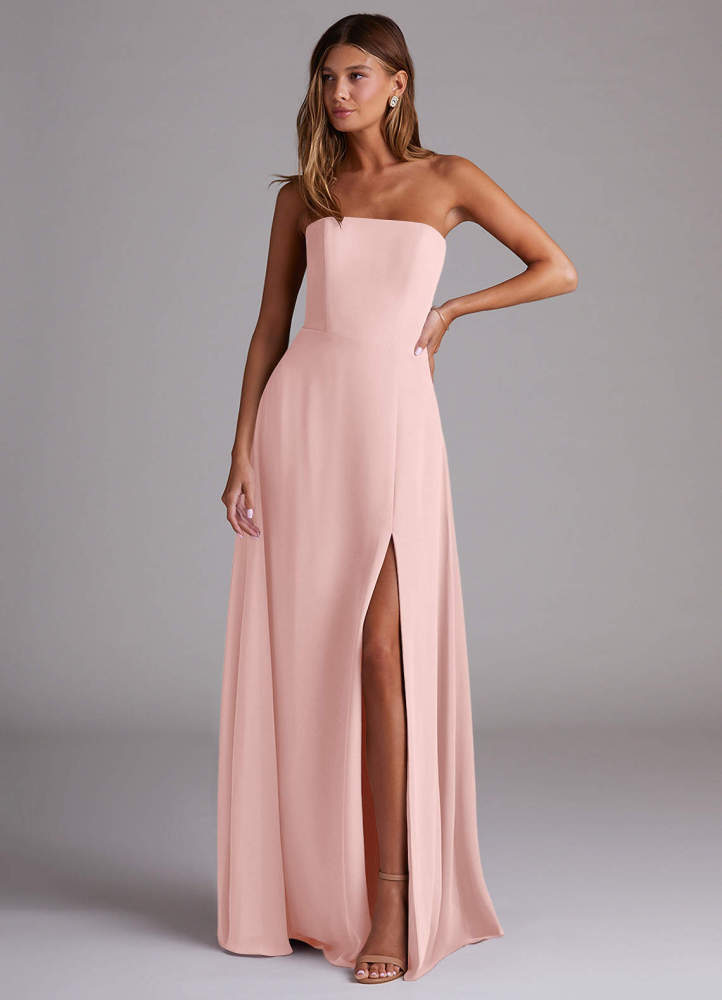 elyessen Wren Black A-Line Side Slit Chiffon Convertible Dress 4
