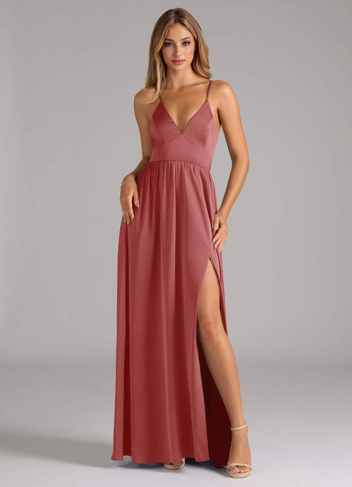 elyessen Aaida Dusty Sage A-Line Corset Stretch Satin Dress 4