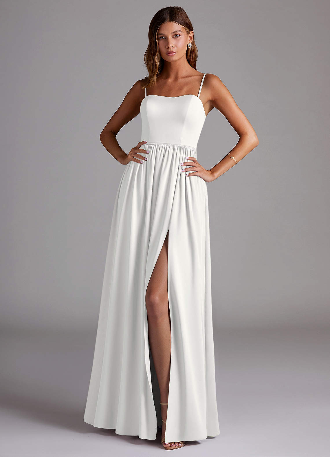 elyessen Calianna Black A-Line Off the Shoulder Stretch Satin Convertible Dress 7