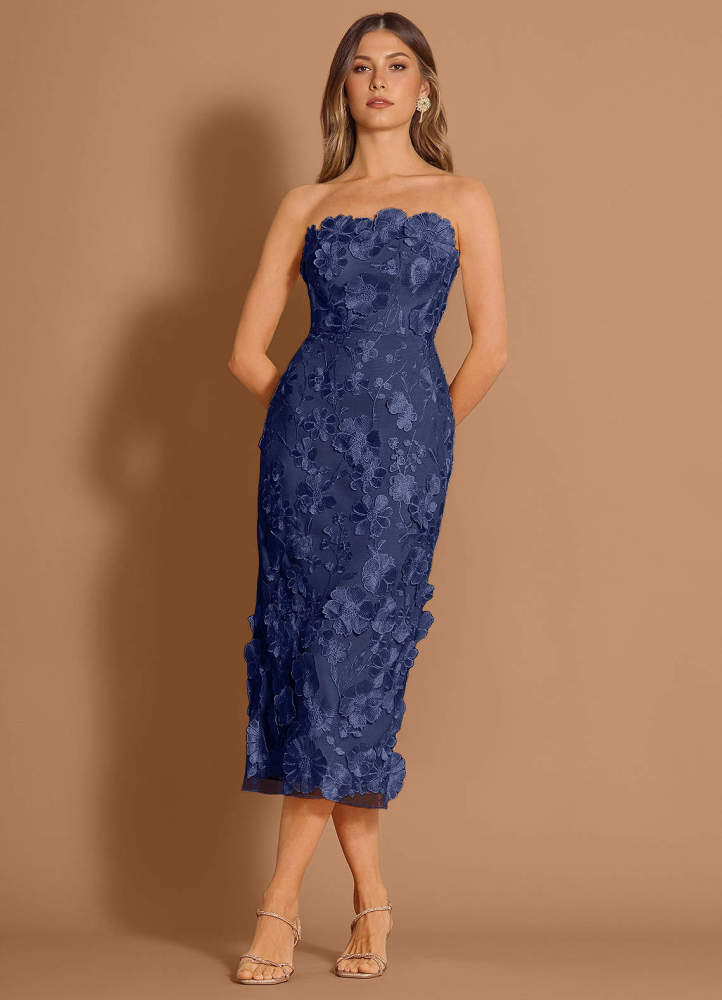 Della White Midi Dress