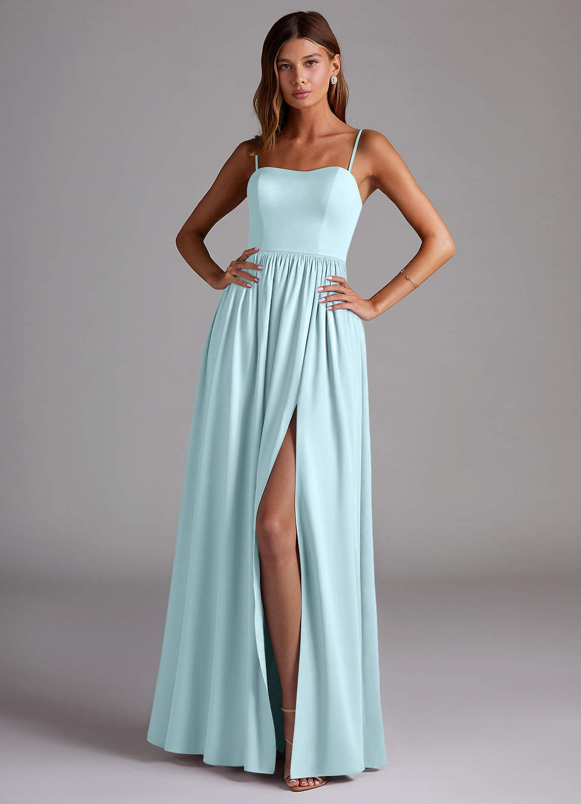 elyessen Calianna Black A-Line Off the Shoulder Stretch Satin Convertible Dress 3