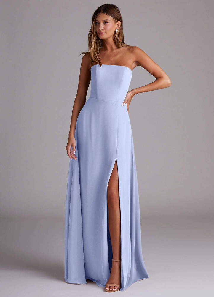 elyessen Wren Black A-Line Side Slit Chiffon Convertible Dress 2