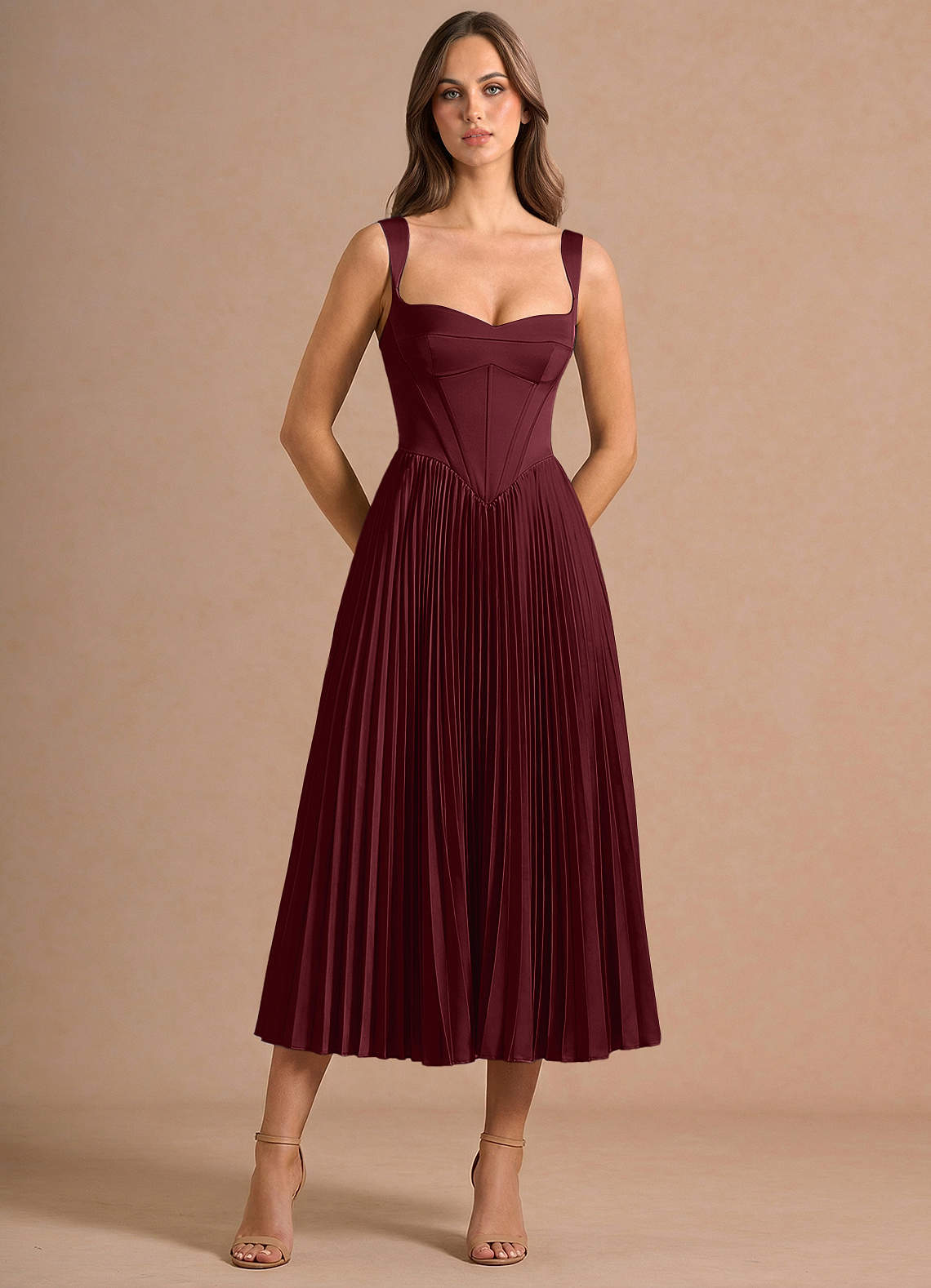 Avenelle Olive Mid Dress
