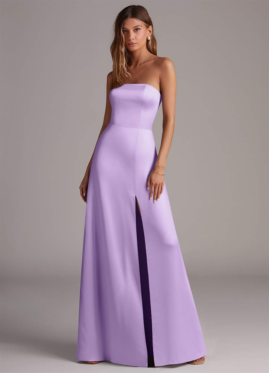elyessen Wren Black A-Line Strapless Stretch Satin Convertible Dress 4