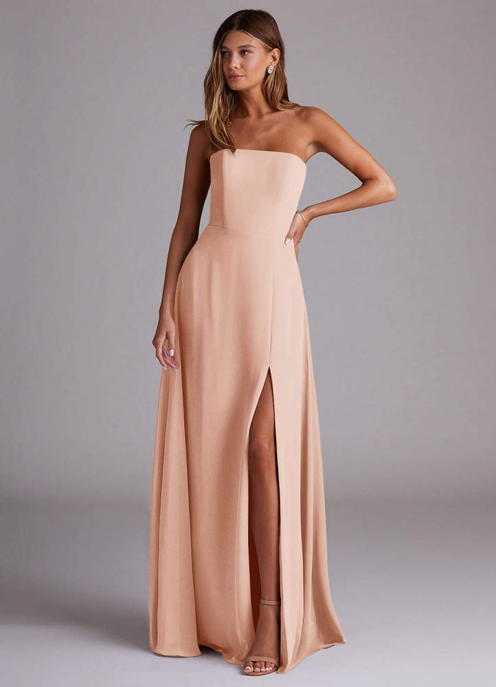 elyessen Wren Black A-Line Side Slit Chiffon Convertible Dress 4
