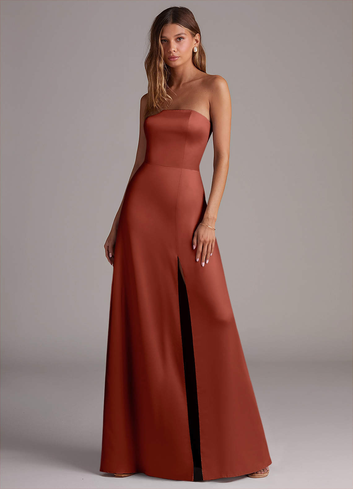elyessen Wren Black A-Line Strapless Stretch Satin Convertible Dress 5