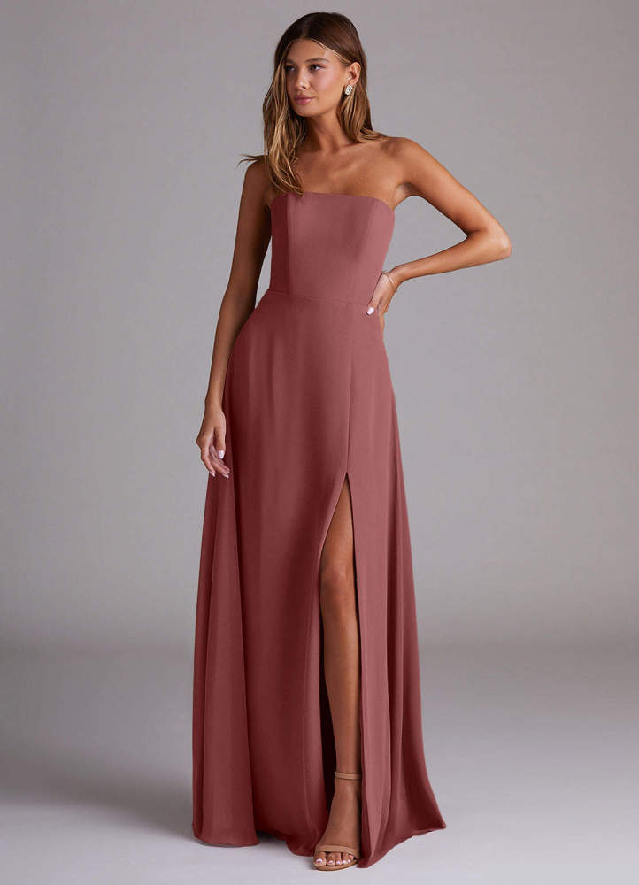 elyessen Wren Black A-Line Side Slit Chiffon Convertible Dress 5