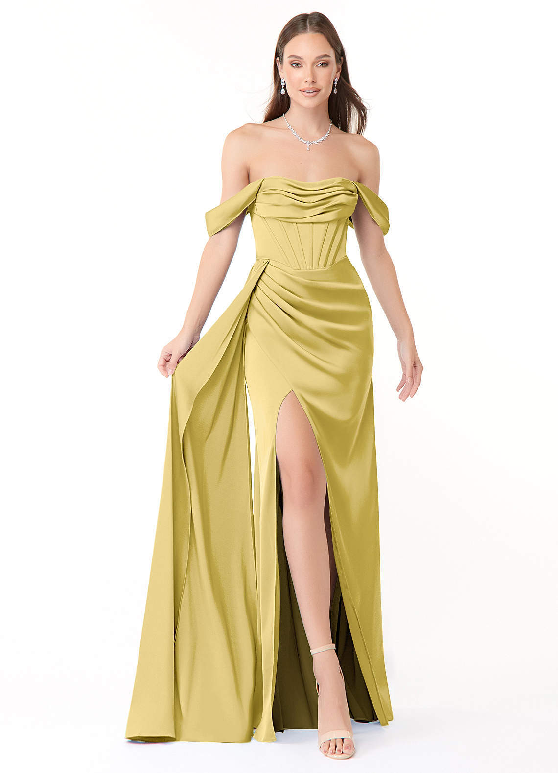 elyessen Amyra Black Mermaid Off the Shoulder Stretch Satin Convertible Dress 7