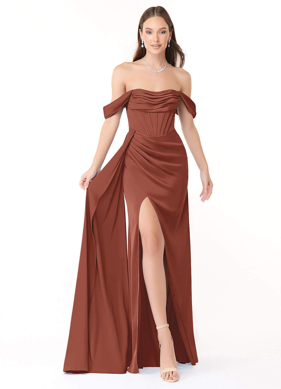 elyessen Amyra Black Mermaid Off the Shoulder Stretch Satin Convertible Dress 6