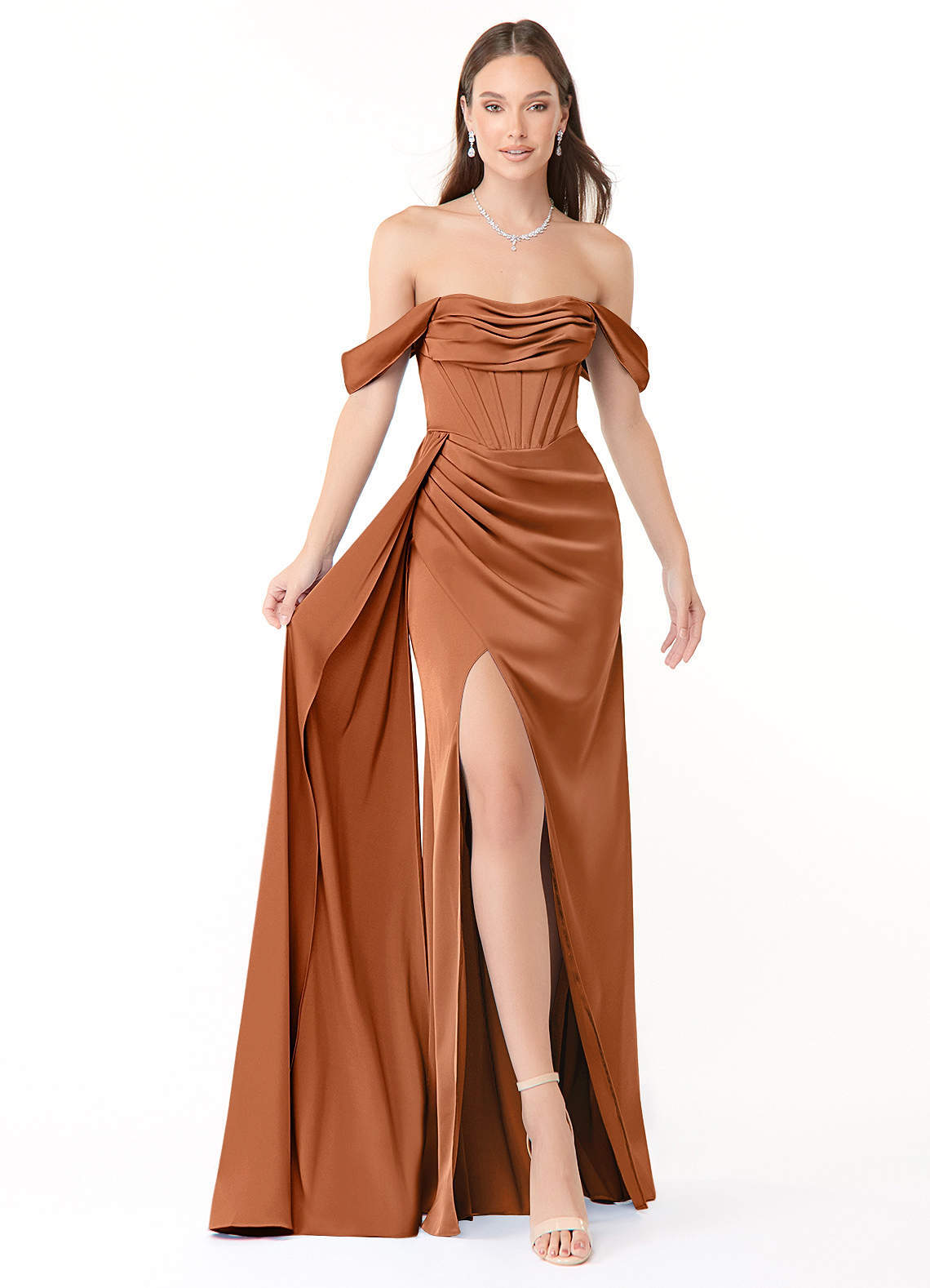 elyessen Amyra Black Mermaid Off the Shoulder Stretch Satin Convertible Dress 6