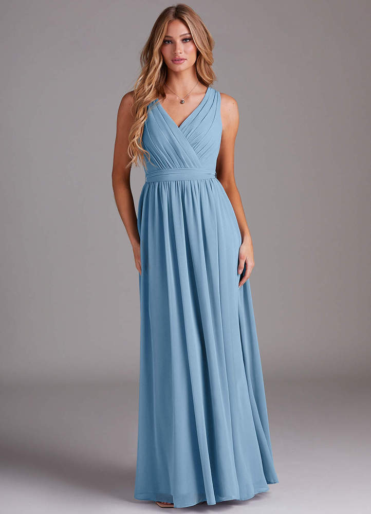 elyessen Kingsley Dusty Sage A-Line Lace Chiffon Dress 2