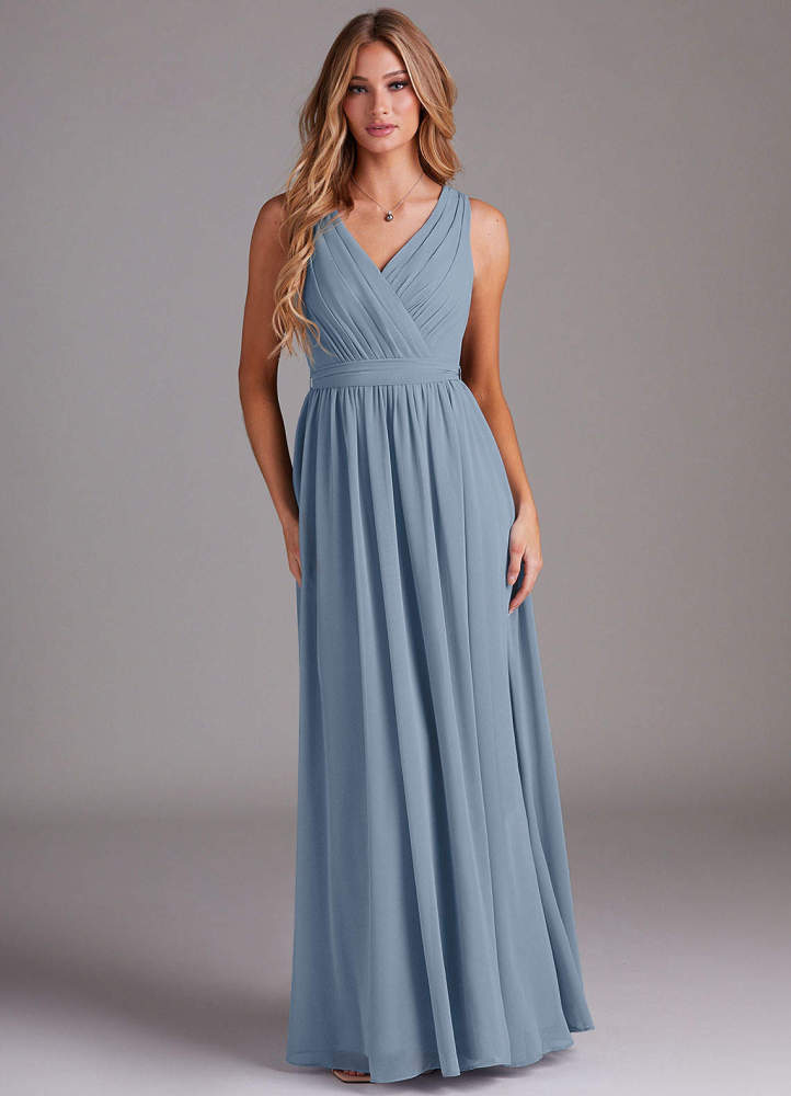 elyessen Kingsley Dusty Sage A-Line Lace Chiffon Dress 2