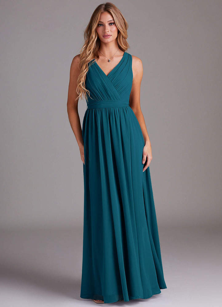 elyessen Kingsley Dusty Sage A-Line Lace Chiffon Dress 2