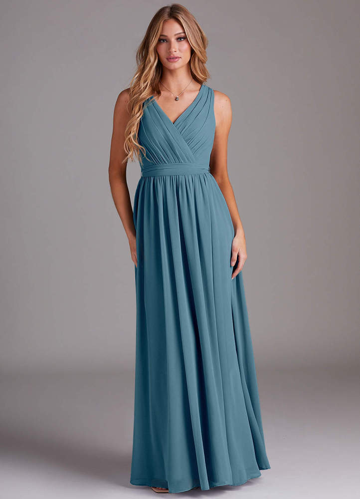 elyessen Kingsley Dusty Sage A-Line Lace Chiffon Dress 2