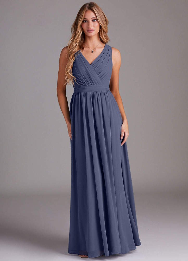 elyessen Kingsley Dusty Sage A-Line Lace Chiffon Dress 2