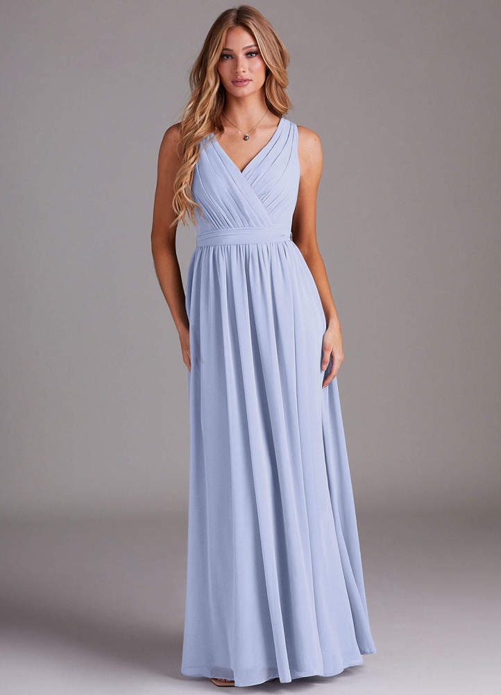 elyessen Kingsley Dusty Sage A-Line Lace Chiffon Dress 3