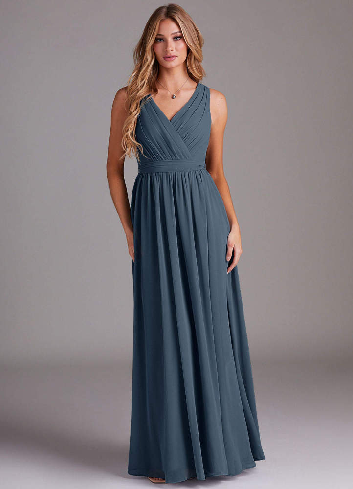 elyessen Kingsley Dusty Sage A-Line Lace Chiffon Dress 2