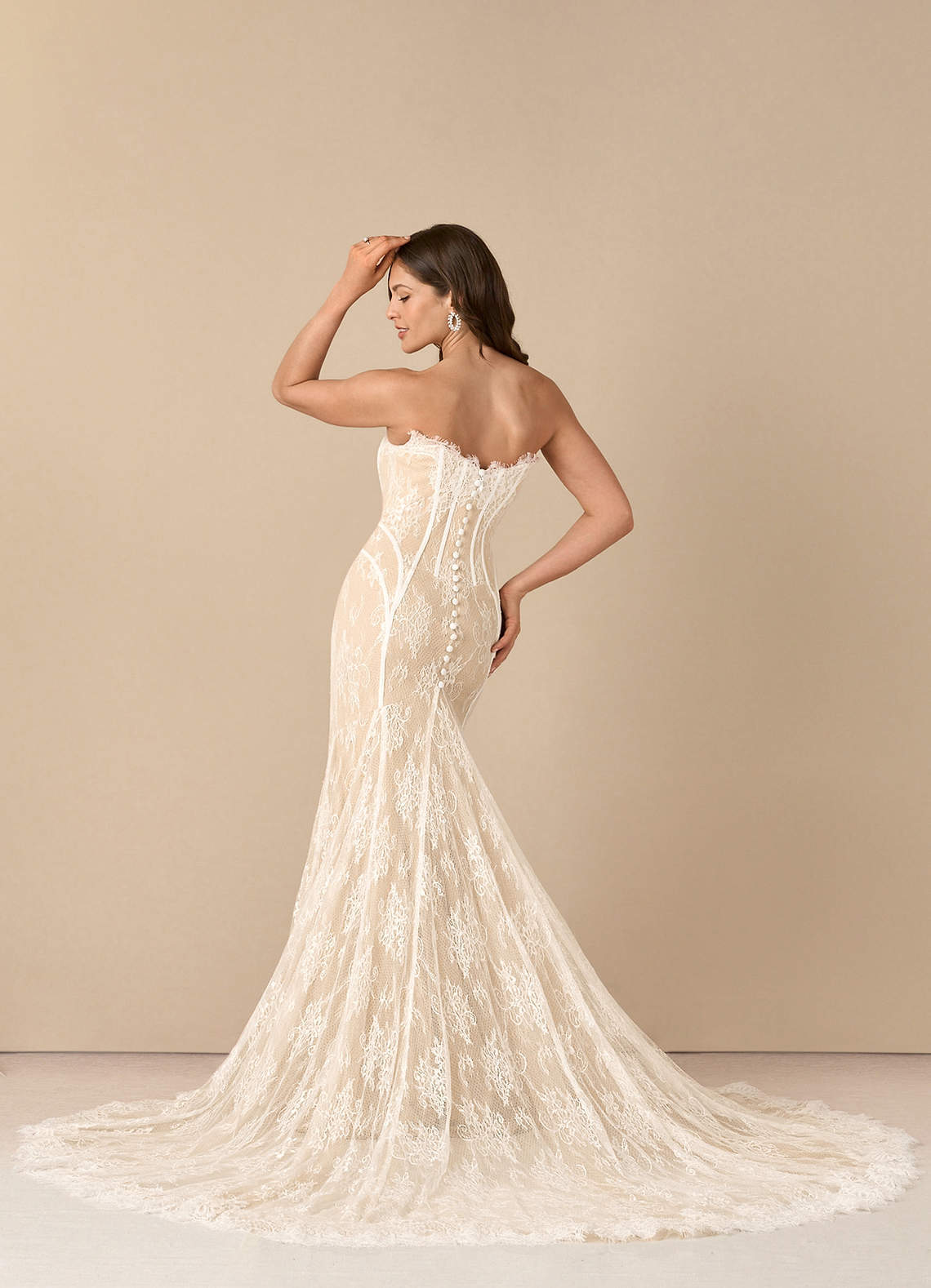 elyessen  Diamond White Mermaid Off the Shoulder Tulle Dress