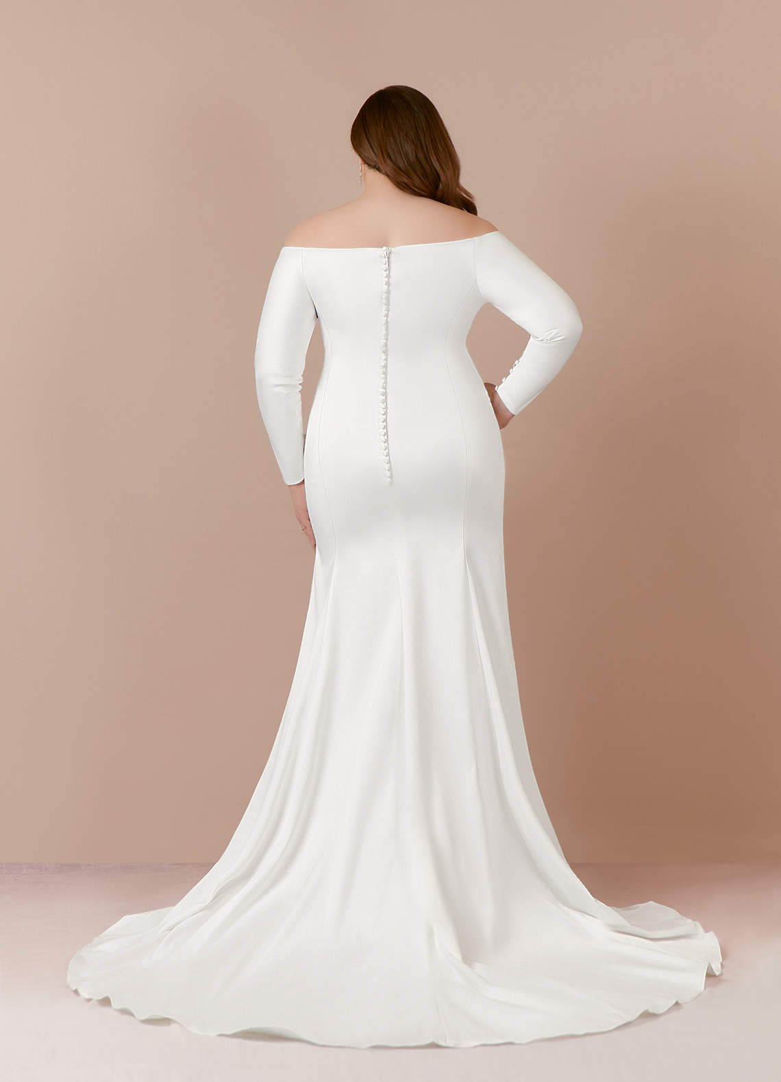 elyessen Marlin Free pannier Diamond White Mermaid Off the Shoulder Satin Dress