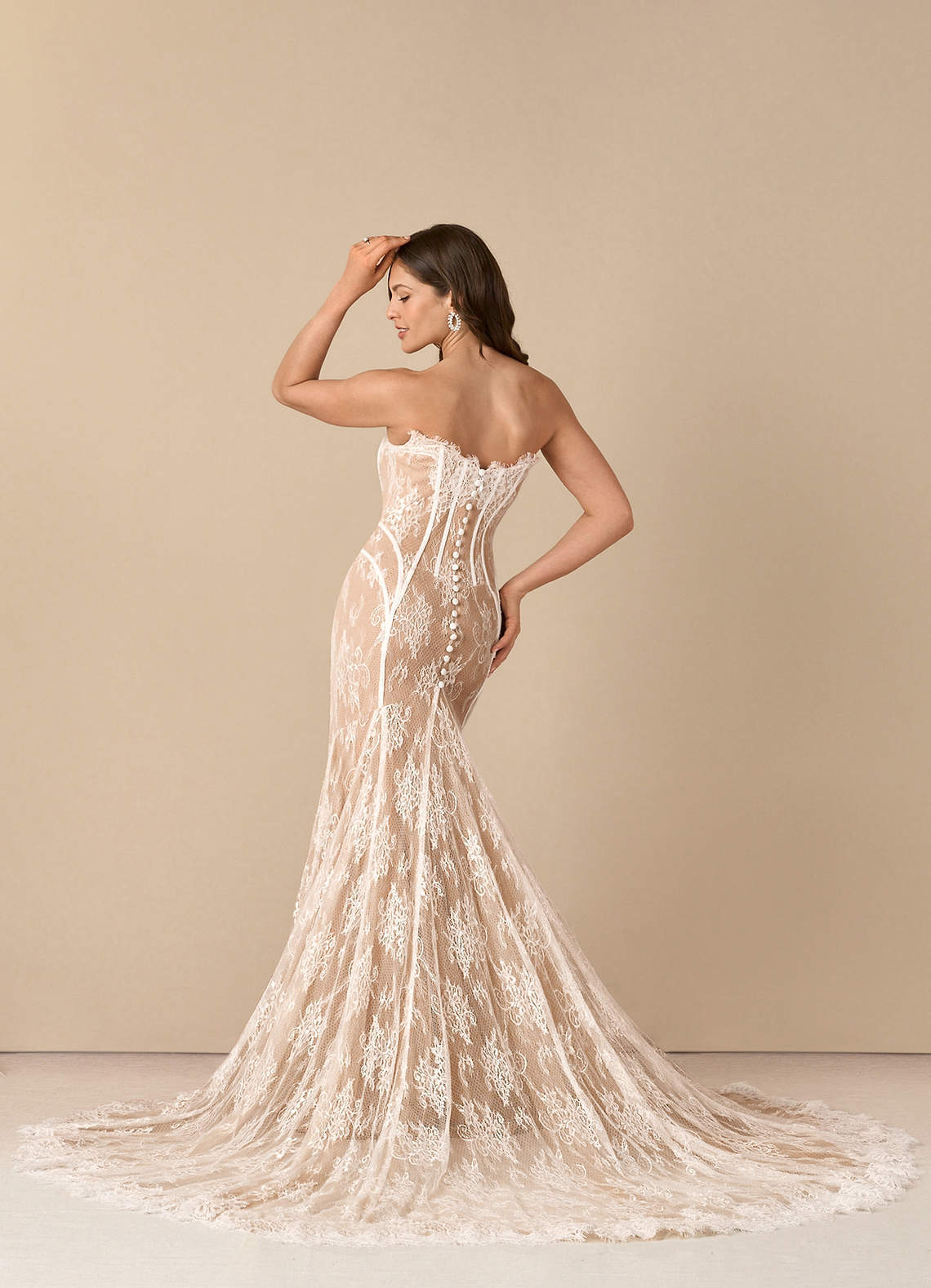 elyessen  Diamond White Mermaid Off the Shoulder Tulle Dress