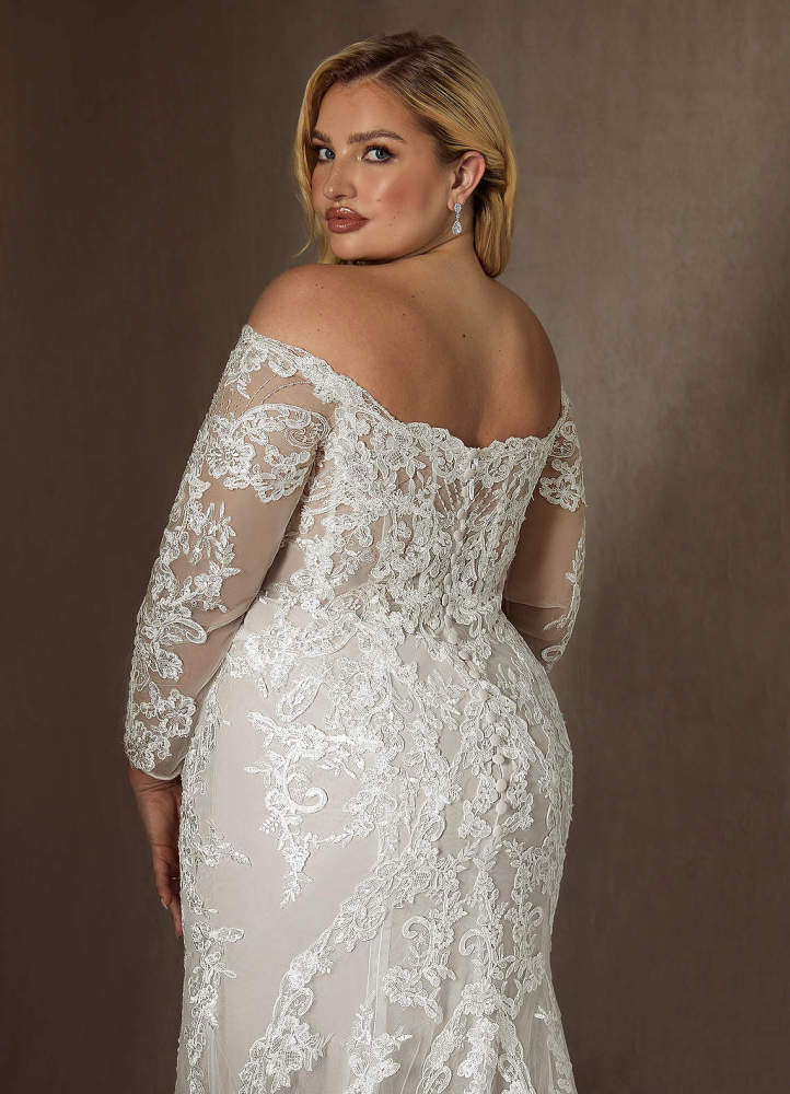 elyessen Empiria Diamond White Mermaid Sequins Tulle Dress