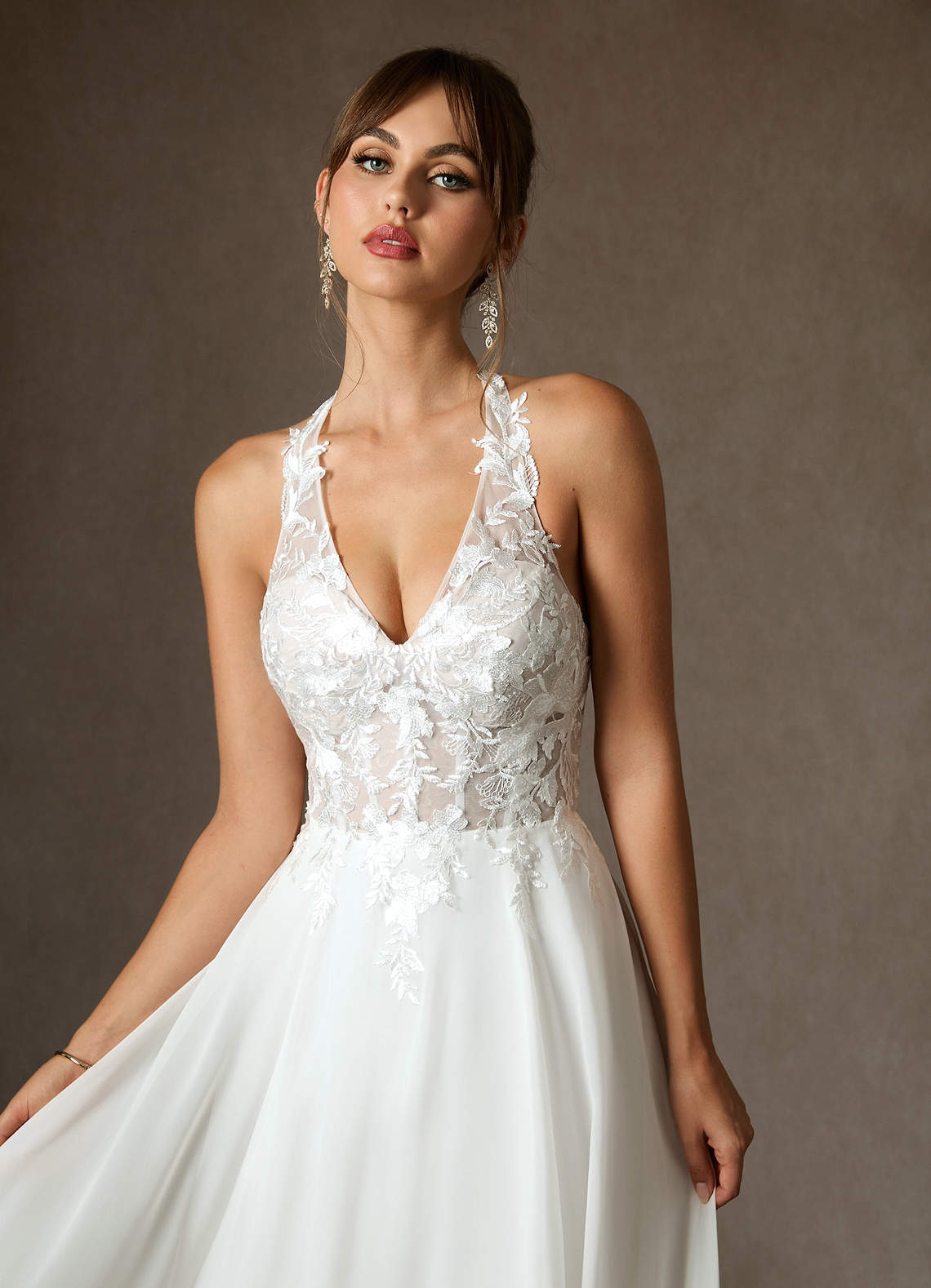 elyessen Sonia Diamond White A-Line Lace Dress