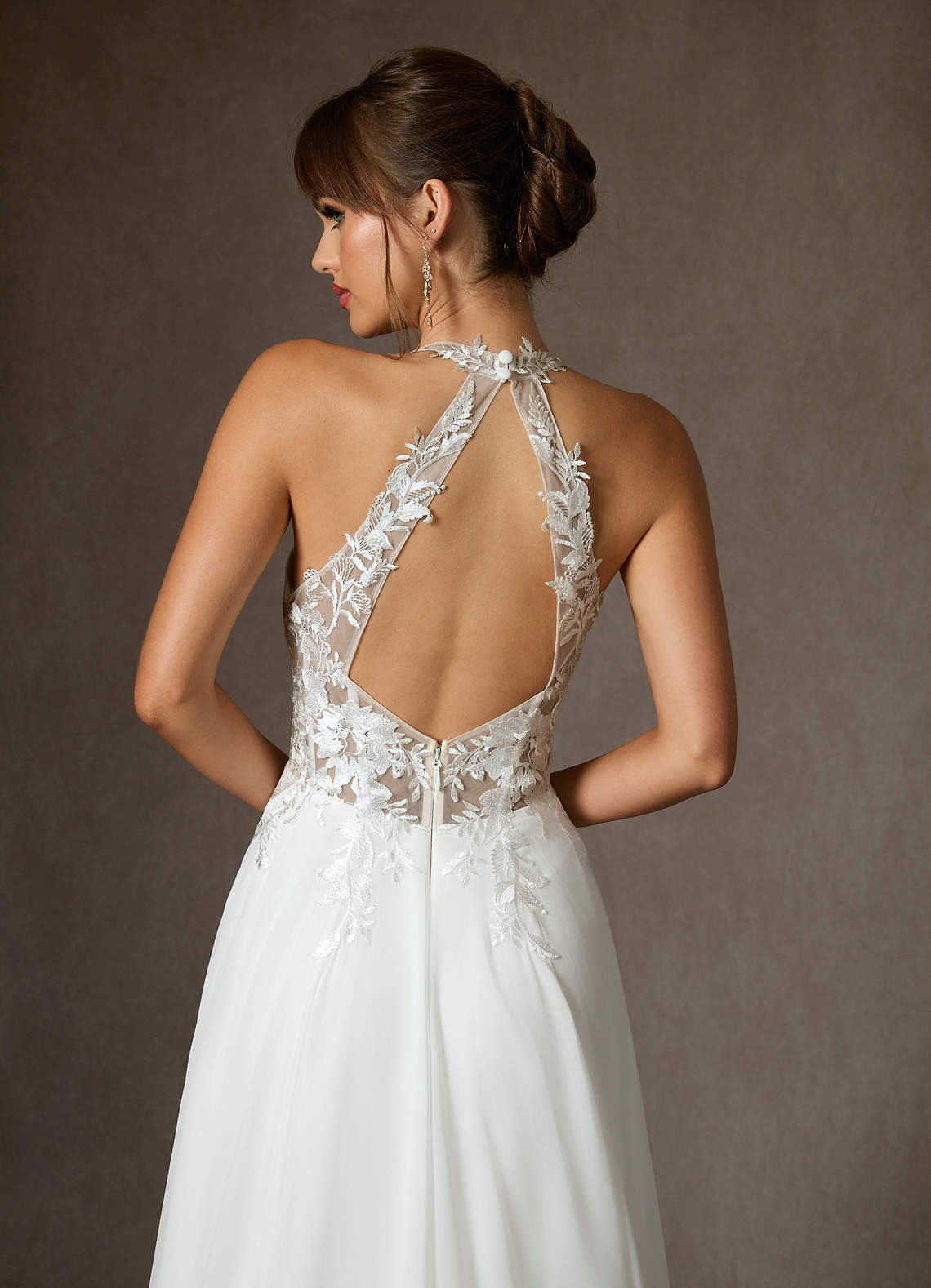 elyessen Sonia Diamond White A-Line Lace Dress