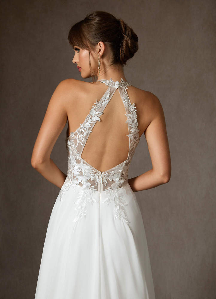 elyessen Sonia Diamond White A-Line Lace Dress